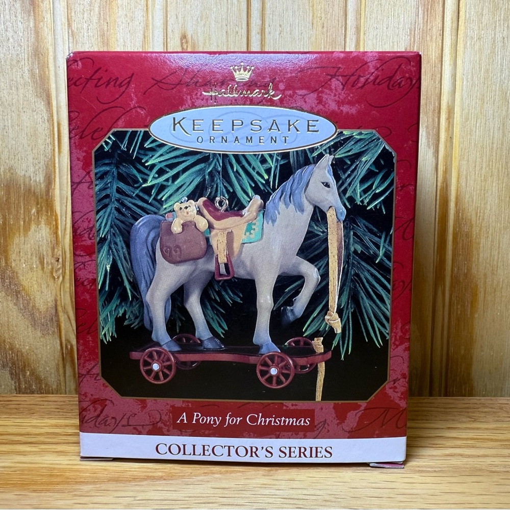 Hallmark Keepsake Ornament- A Pony for Christmas- Collector’s Series 1999